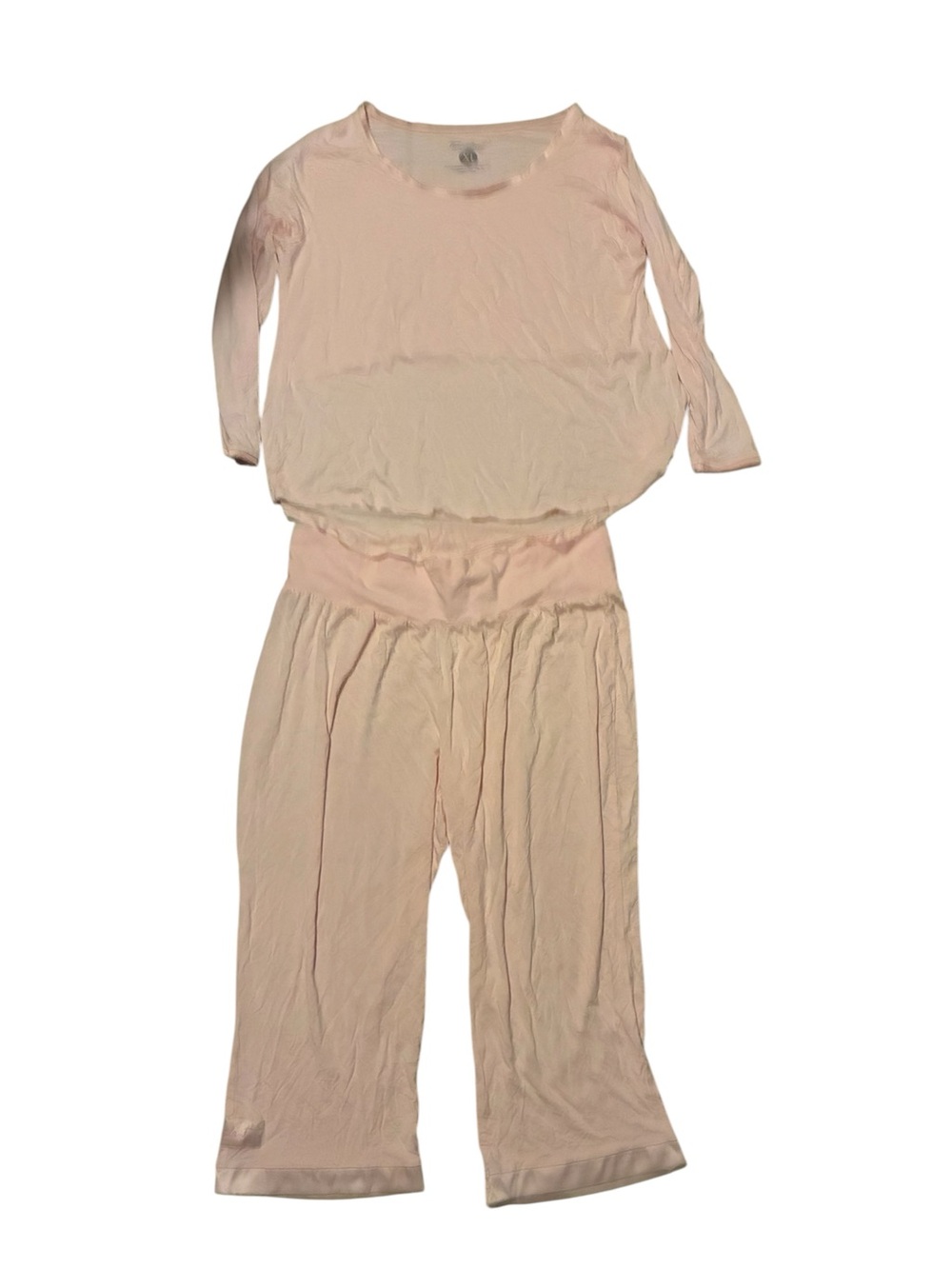 Soft Pink Women's Two-Piece Lounge Pajama Set by